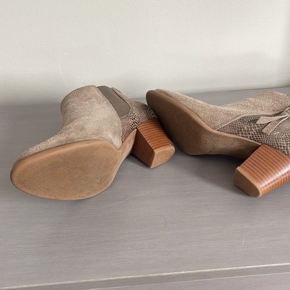 Vionic Gray Snakeskin Booties - Picture 6 of 6